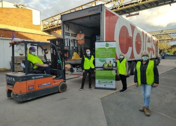 Coles delivery to Shepparton Foodshare